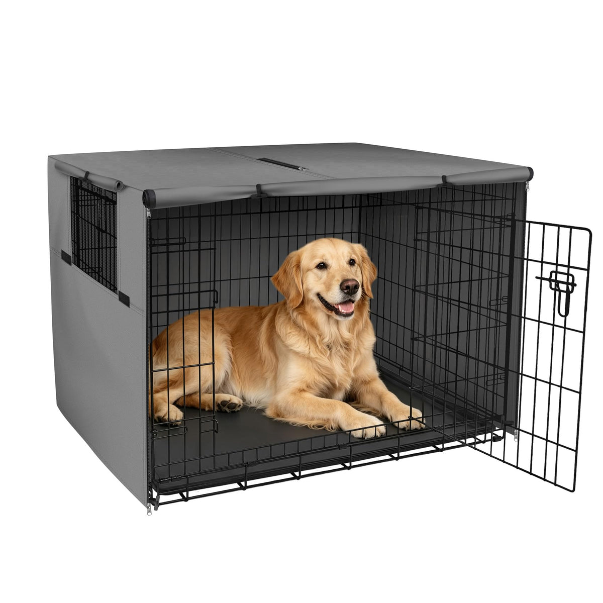 Explore Land Dog Crate Cover, 36 inches, Grey