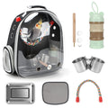 Rypet Bird Backpack Carrier, Bird Travel Cage for Parrots with Tray (Green)