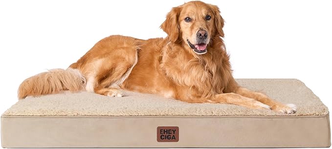 EHEYCIGA Orthopedic Dog Bed Extra Large with Removable Washable Cover, 41IN — 44*32*3.5 inches