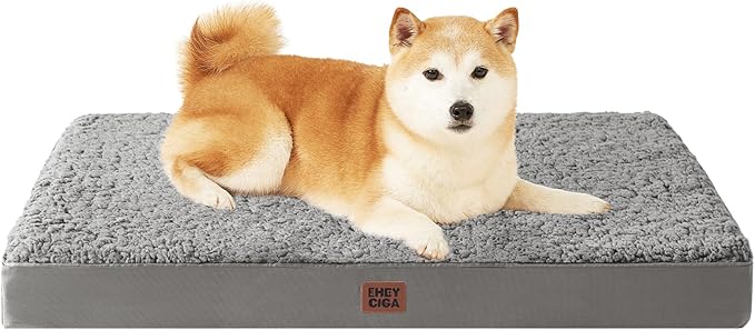 EHEYCIGA Orthopedic Dog Bed Extra Large with Removable Washable Cover, 41IN — 36*27*3.5 inches