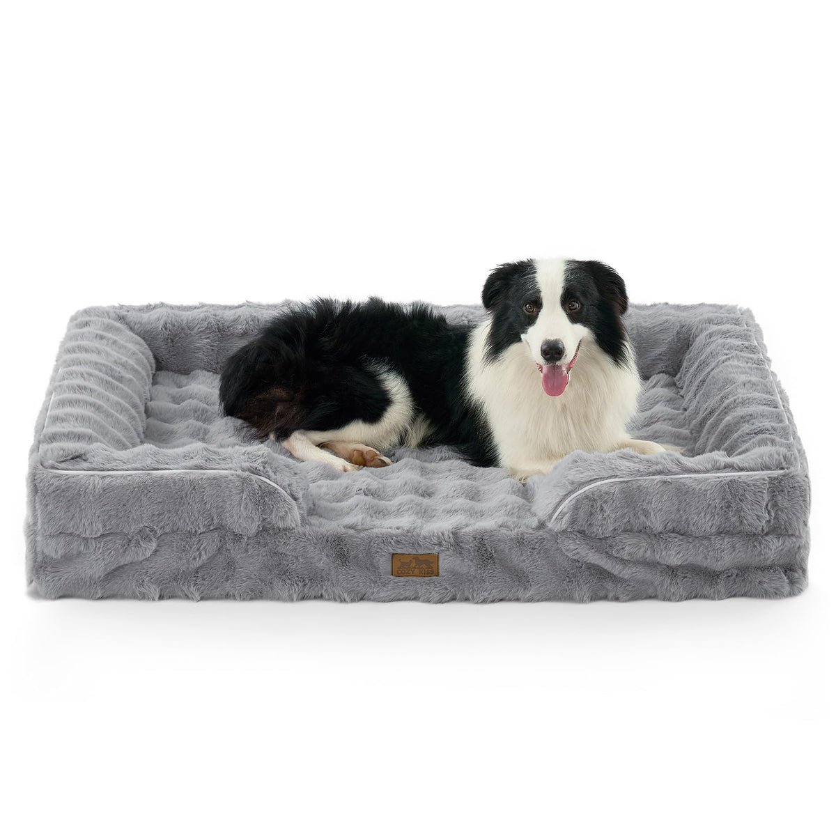 COZY KISS Warm Orthopedic Extra Large Dog Bed, XL 44x32 inch, Beige