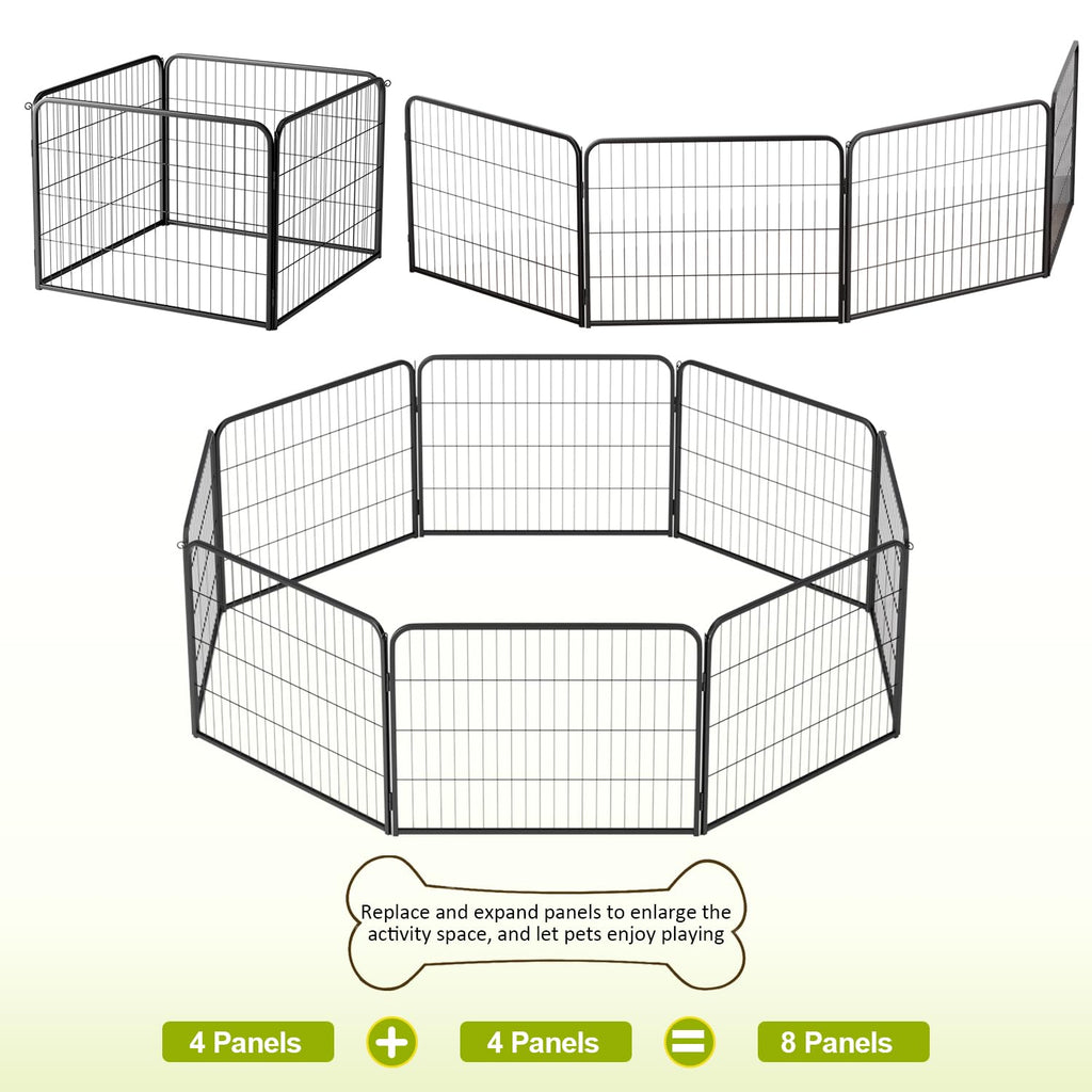BestPet | Dog Playpen Extender | 24", 4 Panels | Expandable Design