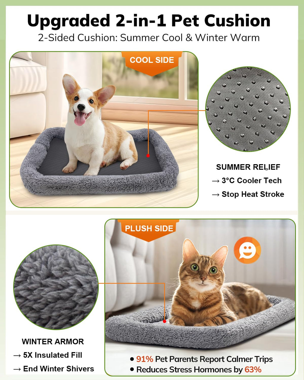 Morpilot Pet Carrier for Large Cats, Puppies & Small Dogs Up to 25lbs
