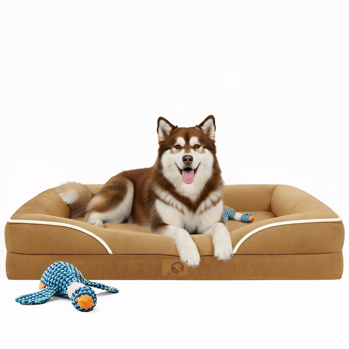 Homemate Dog Bed Extra Large Size Dog: 48"x35" Orthopedic Pet Bed with Toy