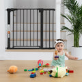 COMOMY 30" Tall Baby Gate for Stairs Doorways, Fits 29.5" to 40.5" Openings