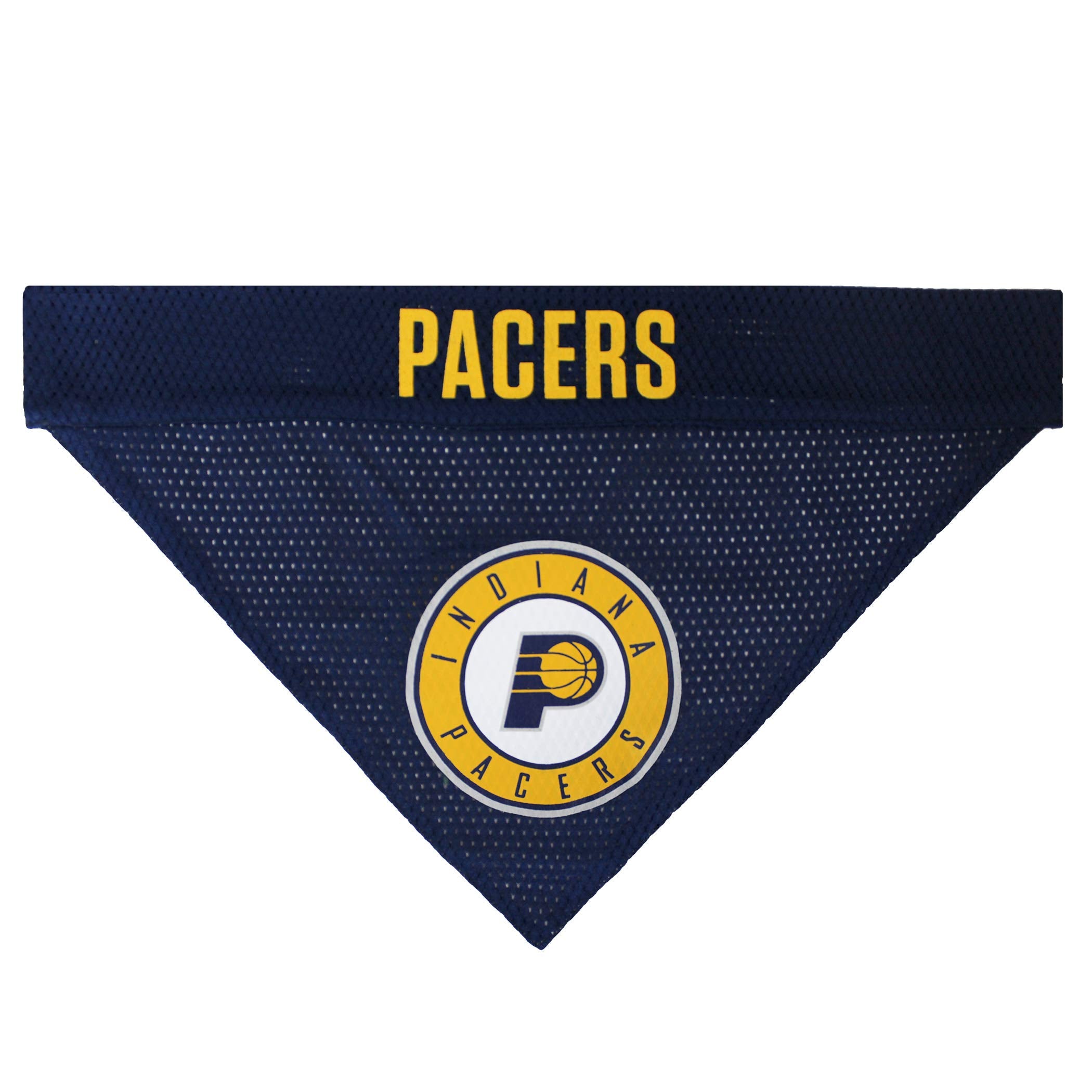 NBA Dog Bandana - Indiana Pacers Reversible Pet Bandana. 2 Sided Home & Away Sports Bandana with a PREMIUM Embroidery TEAM Logo, Small/Medium