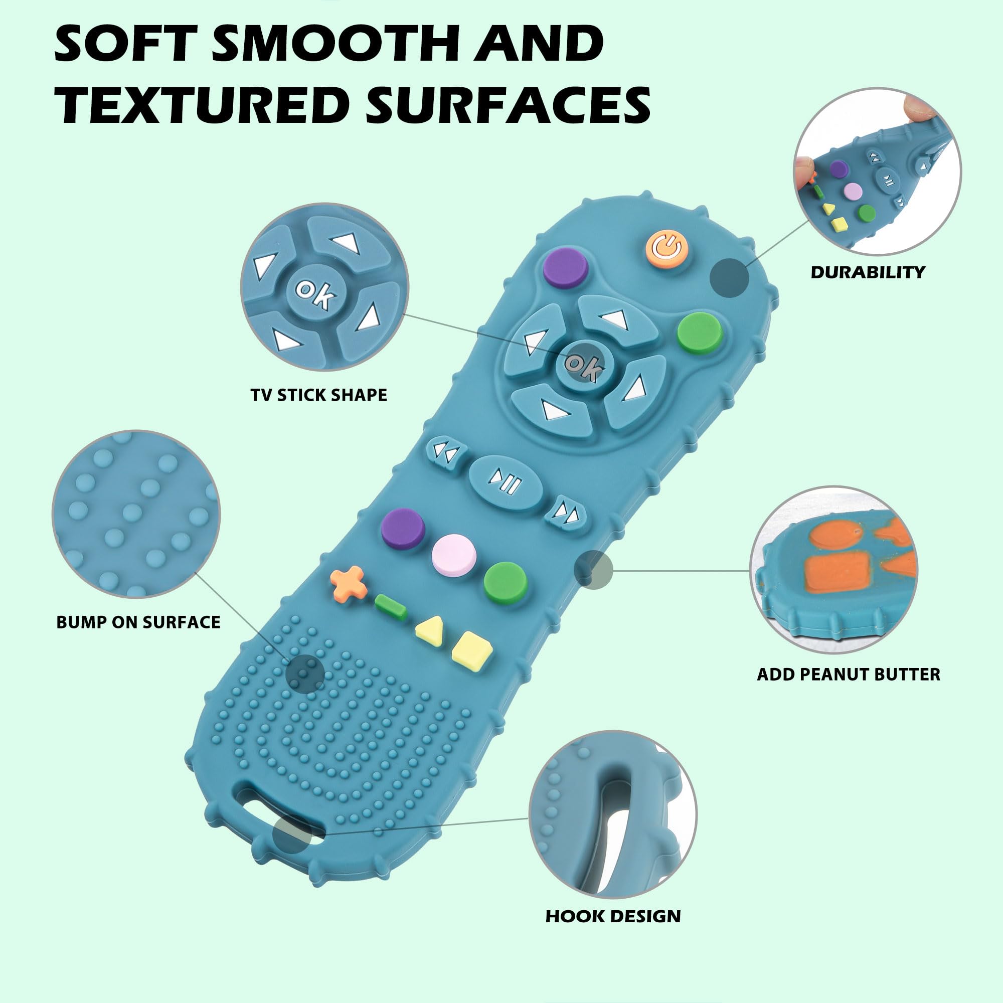 Natural Teething Rubber Chew Toys for Dogs - Stuffable Dog Toy for Extended Playtime - Chew & Fetch Toy for Puppies - for Small Puppies Tough Dog Toys for Aggressive Chewers Small Breed (Black)