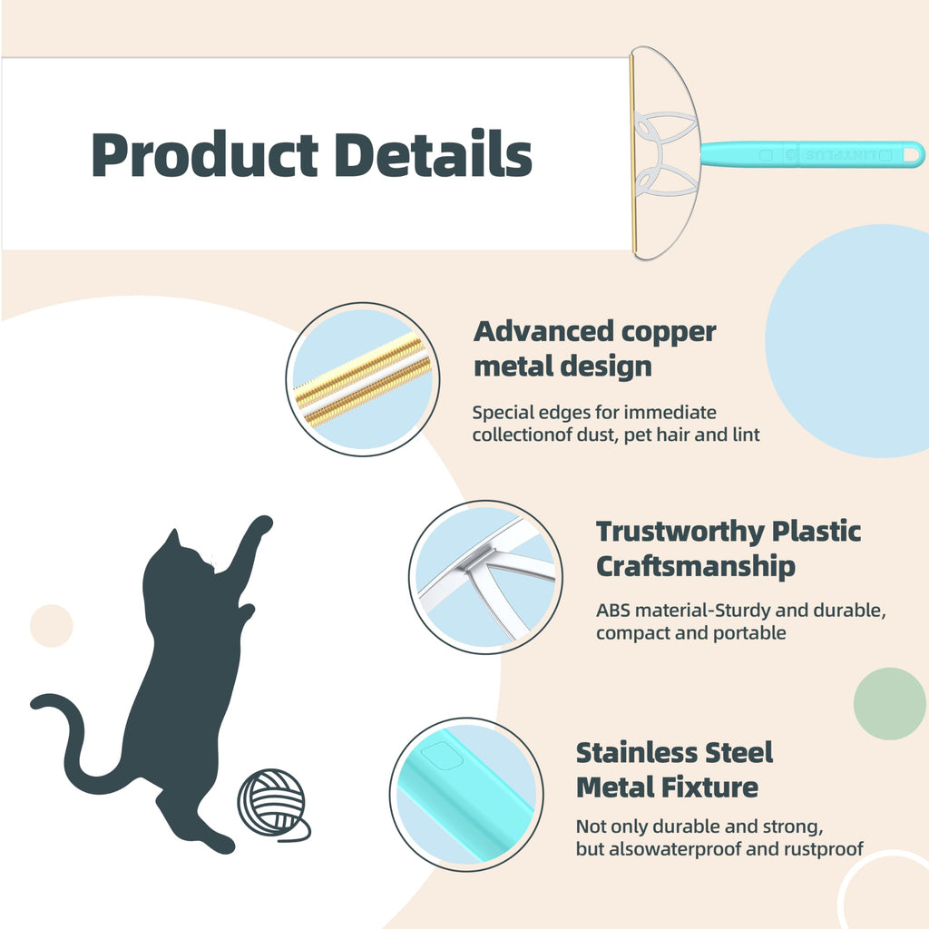 Flex Max Pet Hair Remover by LINTPLUS-Adjustable Pet Hair Removal Tool 2X More Effective Than Pro, Dog & Cat Hair Remover for Rugs, Couches & Pet Towers-Effortlessly Removes All Hair!