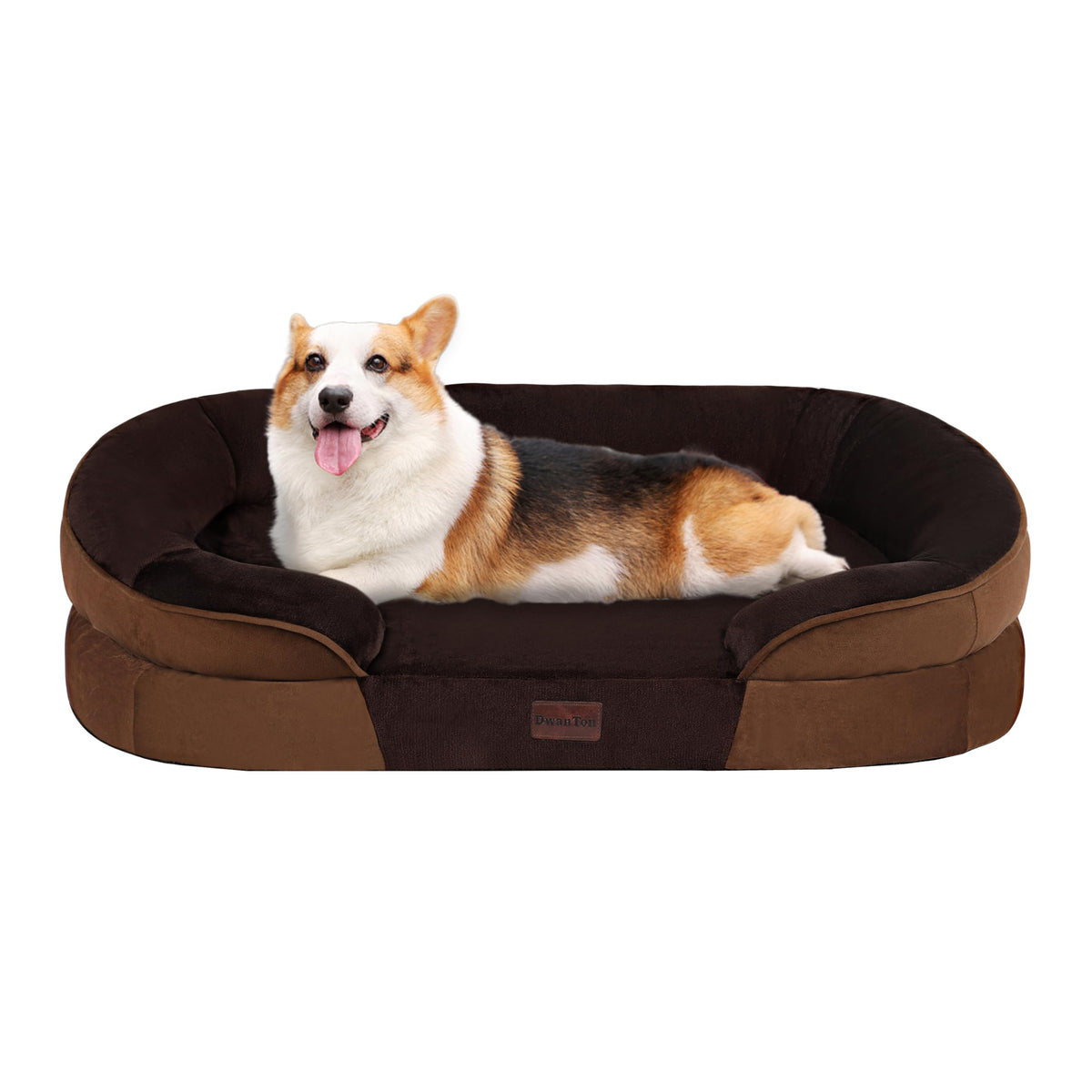 Dwanton Orthopedic Waterproof X-Large Dog Bed Sofa, Gel Memory Foam, 45"
