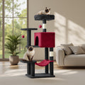 Sweetcrispy 44 Inch Cat Tree Tower for Indoor Cats and Kittens