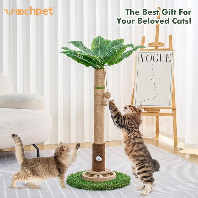 Woochpet Tall Cat Scratching Post,Cat Toys,Cat Scratcher Tree for Large Cat