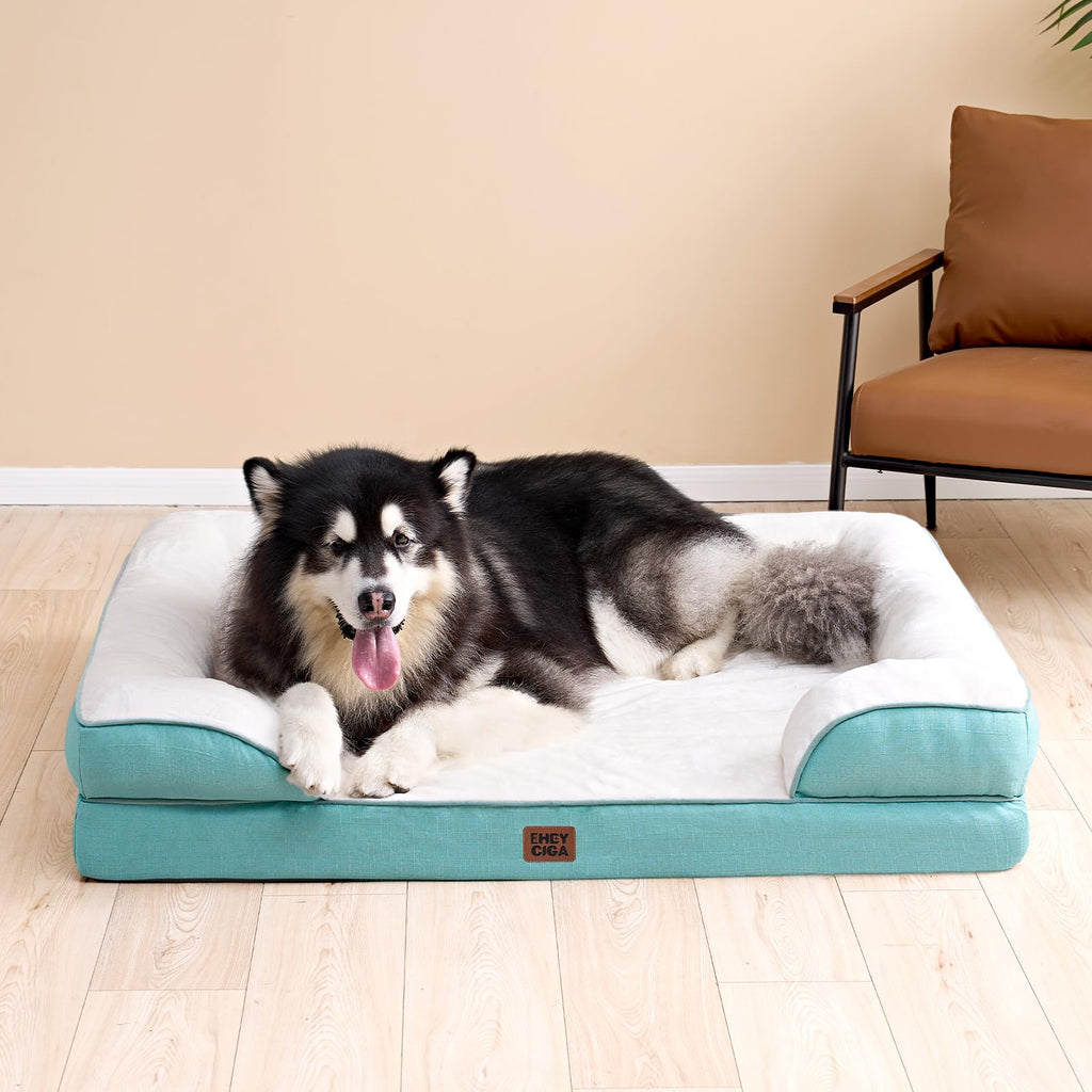 EHEYCIGA Orthopedic Dog Beds Large Sized Dog, Waterproof Washable Pet Bed