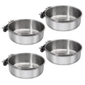 DVHEY Large Bird Feeding Dish Cups with Clamp Holder, 1 Pack
