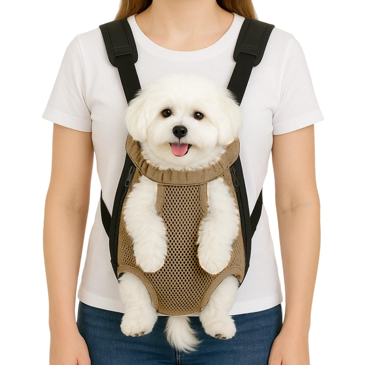 Mosago Dog Backpack Carrier, Front Chest Carrier for Small Dogs 2.5-4 lbs