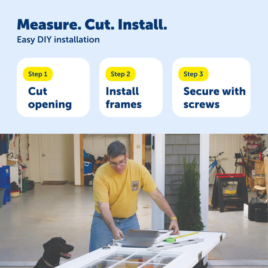 PetSafe Interior Cat Door, 2-Way Lock, White, Cats up to 15 lb
