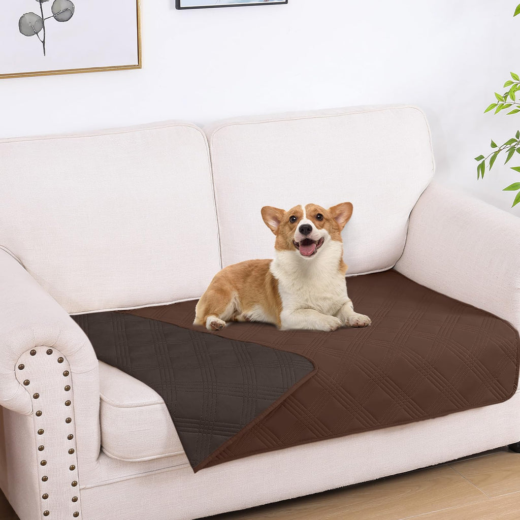 hyha Waterproof Reversible Dog Blanket, Soft Couch Cover for Dogs Washable