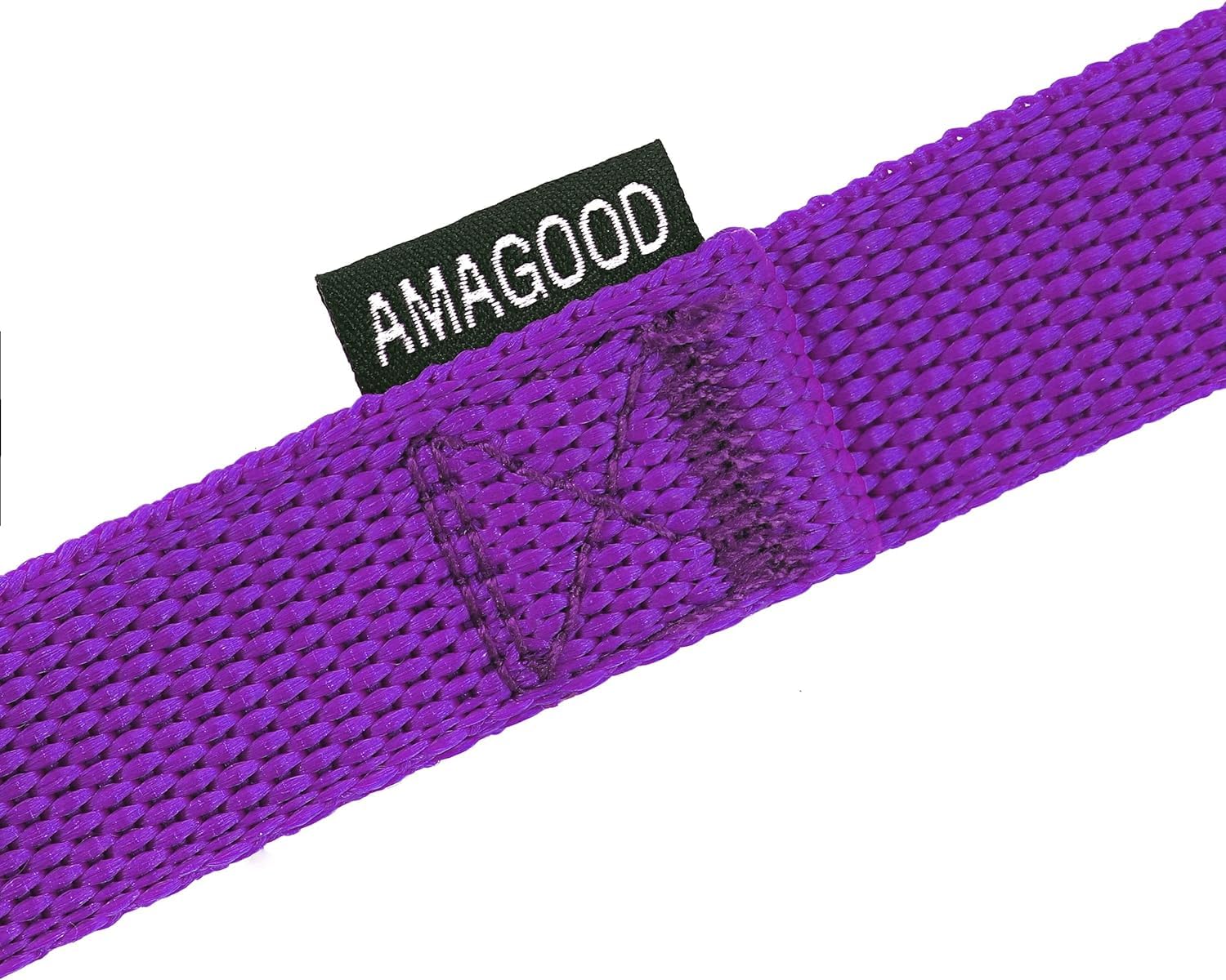 AMAGOOD Dog/Puppy Obedience Recall Training Agility Lead-15 ft 20 ft 30 ft 50 ft Long Leash-for Dog Training,Tie Out,Play,Safety,Camping (30Feet x 1Inch, Purple)