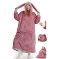 Mewaii Bunny Wearable Blanket Hoodie with Giant Pocket Cozy Gifts for Women