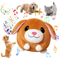 Interactive Dog Toys,Active Moving Pet Plush Toy with Recording and Music Modes, Jumping Squeaky Song shaking Interactive Dog Ball, Rechargeable Dog Toys to Keep Them Busy,Animal Plush Pet Toy (Dog)
