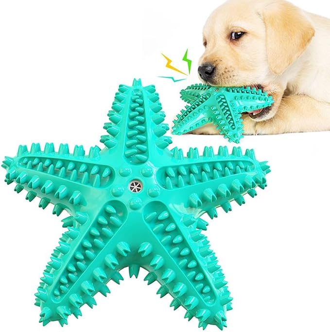 Falnatco Chew Toy for Dog Toothbrush Stick Dog Toys for Aggressive Chewers Interactive Toys Treats Tough Toy to Keep Them Busy Chew Toys for Small Dogs (Star Toy - Yellow)