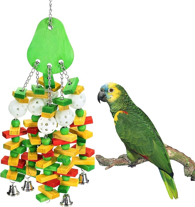 Large Bird Parrot Toys for Cockatoos African Grey Macaws Parrots