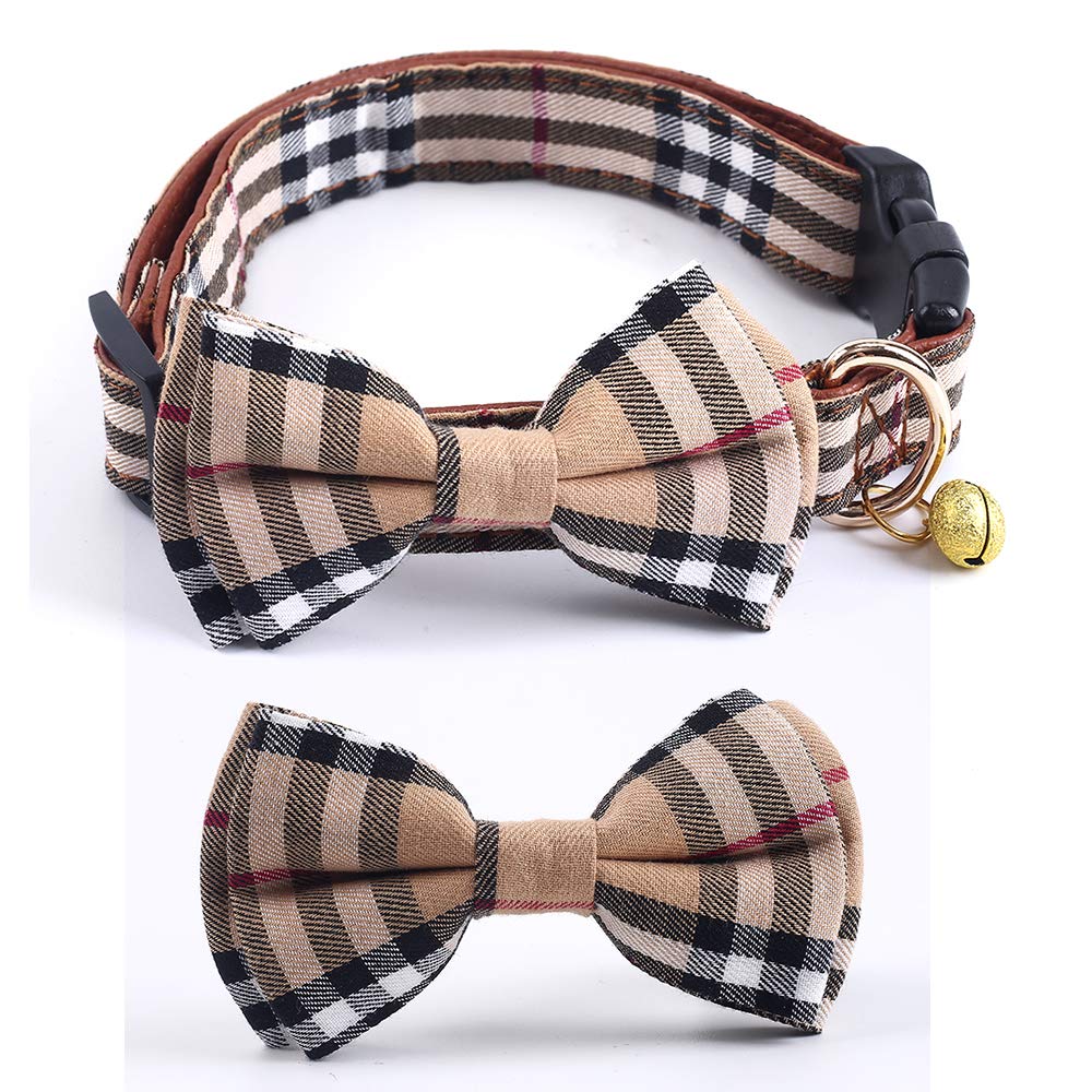 SuperBuddy Dog Collar, Adjustable Dog Collar with Bowtie, Pet Collar for Dog Soft Bowtie Dog Collars for Small Medium Large Pet