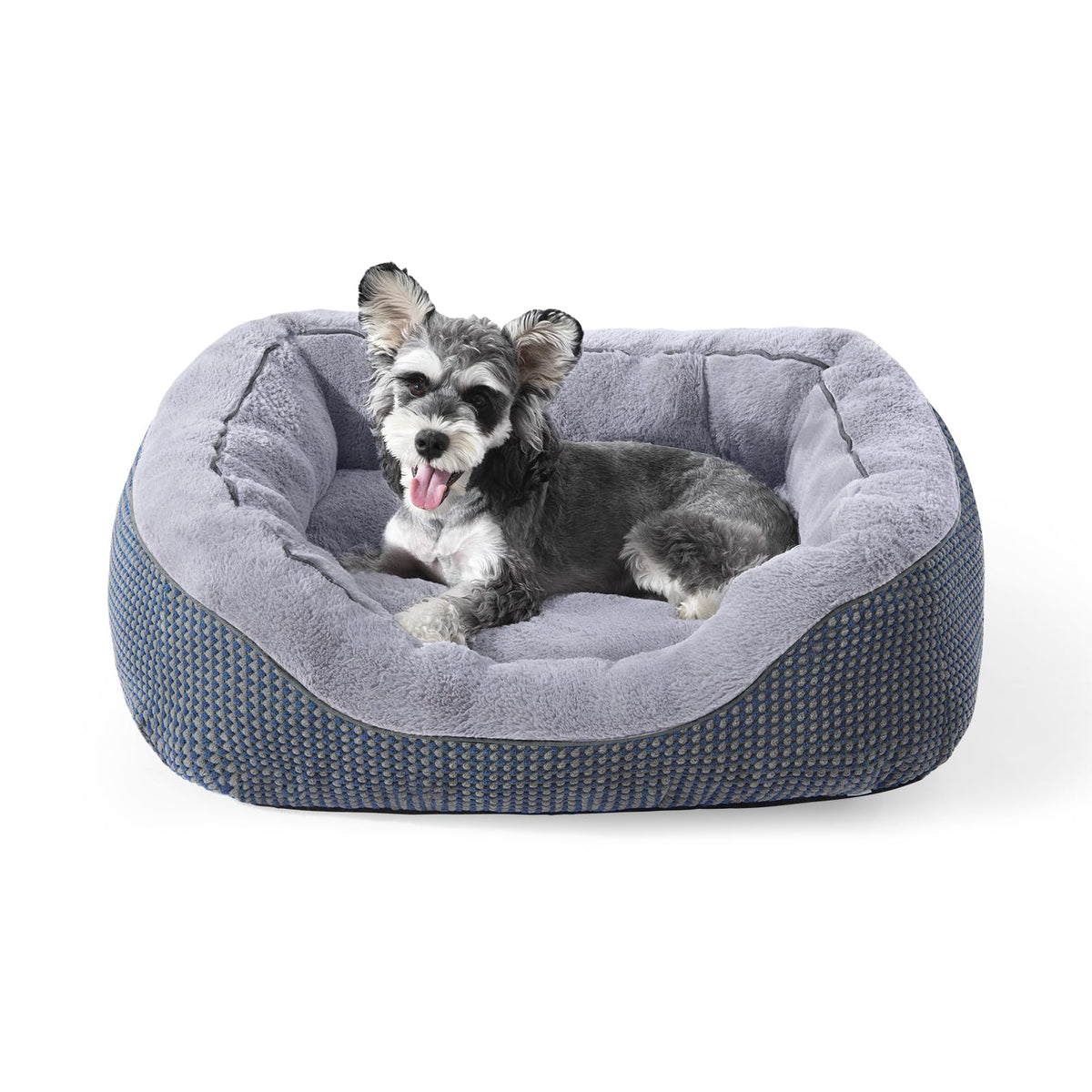 INVENHO Small Dog Bed for Small Dogs, Cat Beds for Indoor Cats Washable, Orthopedic Dog Bed, Warming Soft Calming Sleeping Puppy Bed Durable Pet Bed with Anti-Slip Bottom S(20"x19"x6")