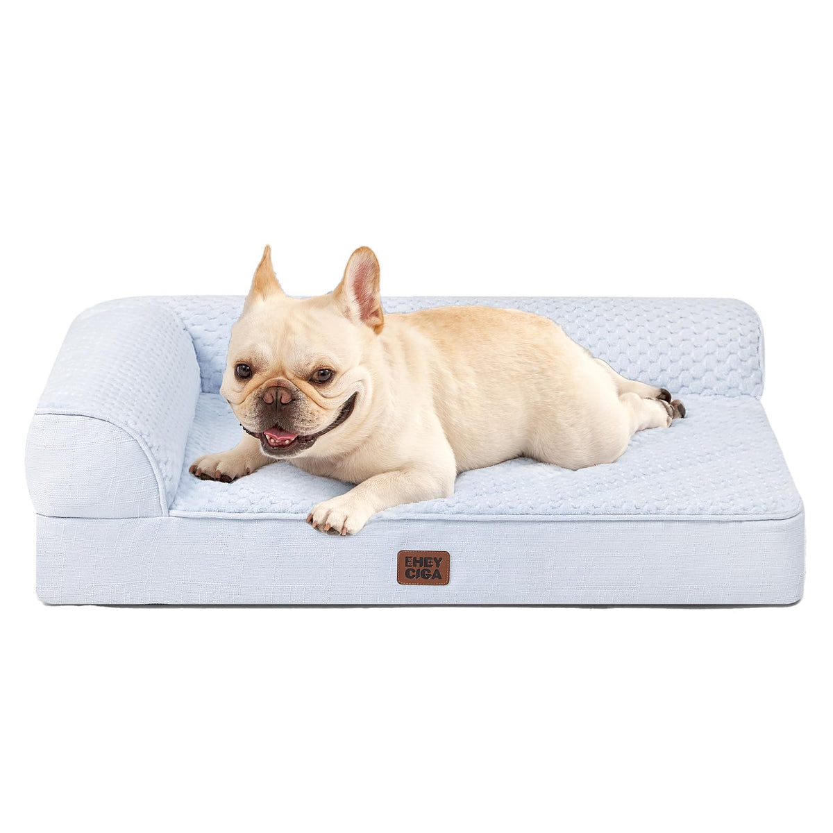 EHEYCIGA Orthopedic Dog Bed Medium Size, Memory Foam Dog Bed, Navy Blue