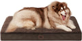 EHEYCIGA Orthopedic XXL Dog Beds for Jumbo Dogs with Removable Washable Cover,Brown, 50x36