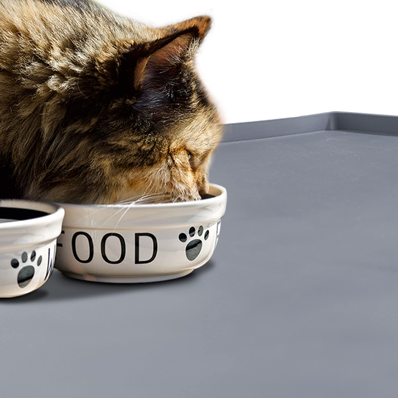 Silicone Dog Food Mat Waterproof Pet Feeding Tray for Small Medium Dogs