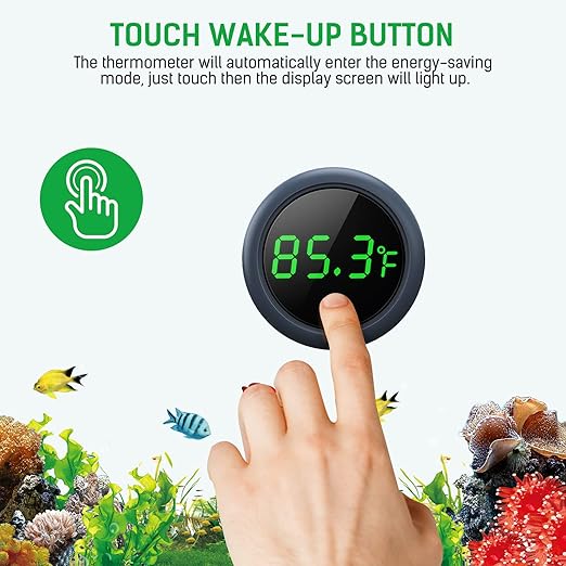 PAIZOO Aquarium Thermometer Digital, Highly Accurate Fish Tank Thermometer