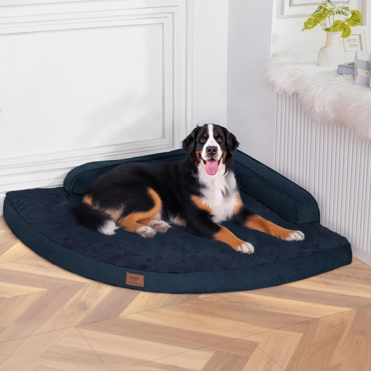 MEKIY Jumbo Orthopedic Waterproof Dog Bed with Sides for Extra Large Dogs