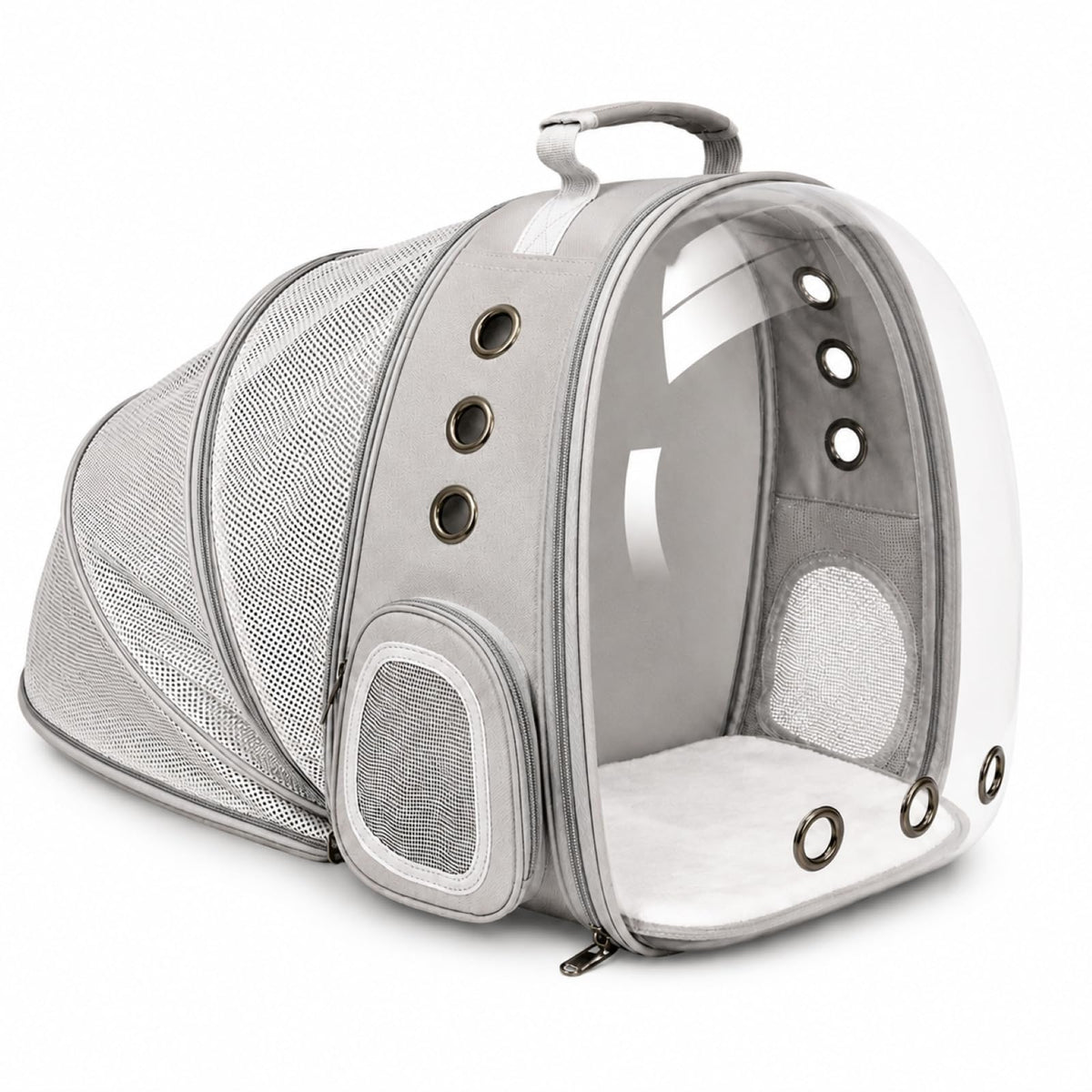 Expandable Cat Carrier Backpack with Bubble Window, Blue