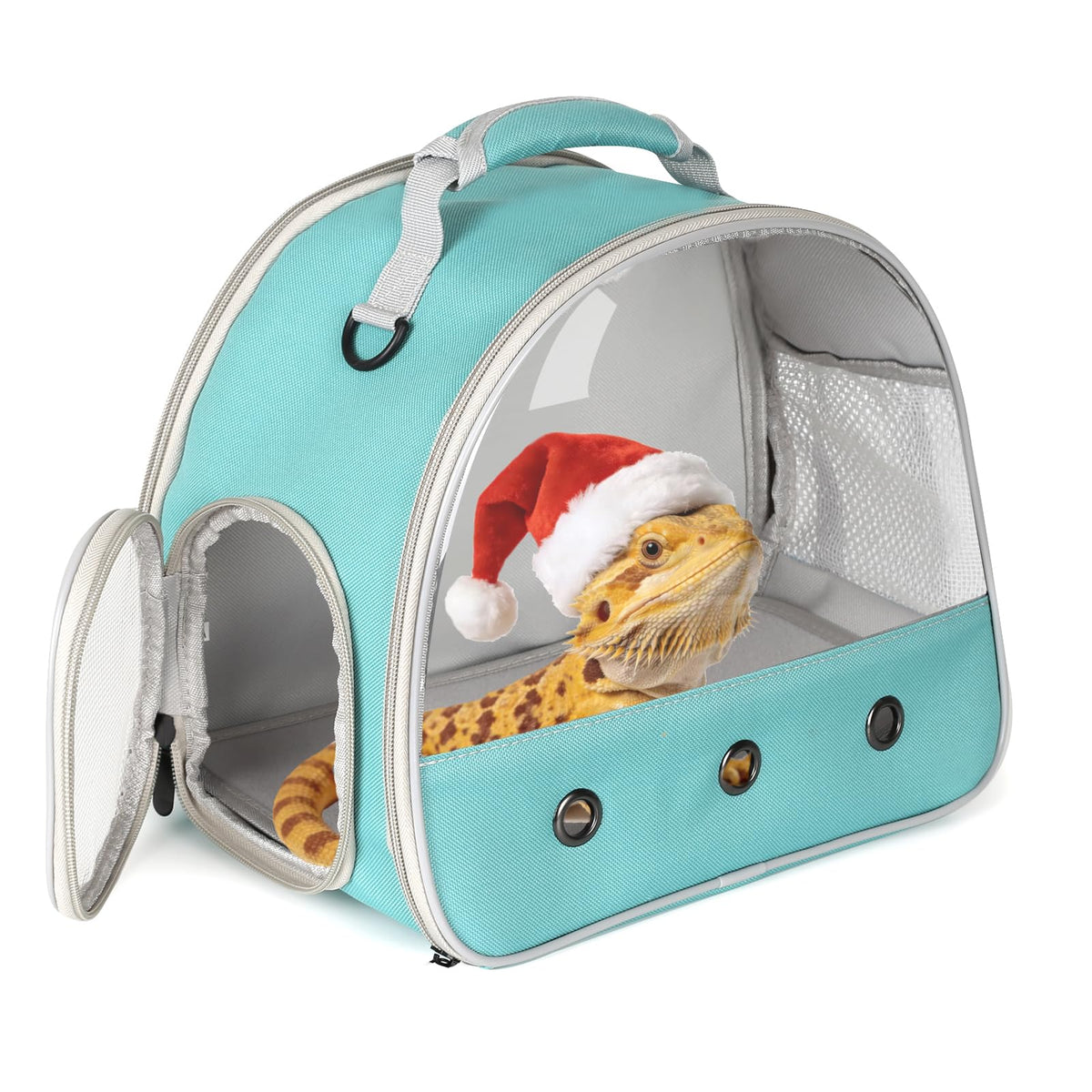 Guinea Pig Carrier,Guinea Pig Carrier for 2,Ventilation Carrier for Bearded Dragon,Reptile Travel Carrier for Lizards Sugar Glider Hedgehog Rat Parrot Birds,Airline Approved Green