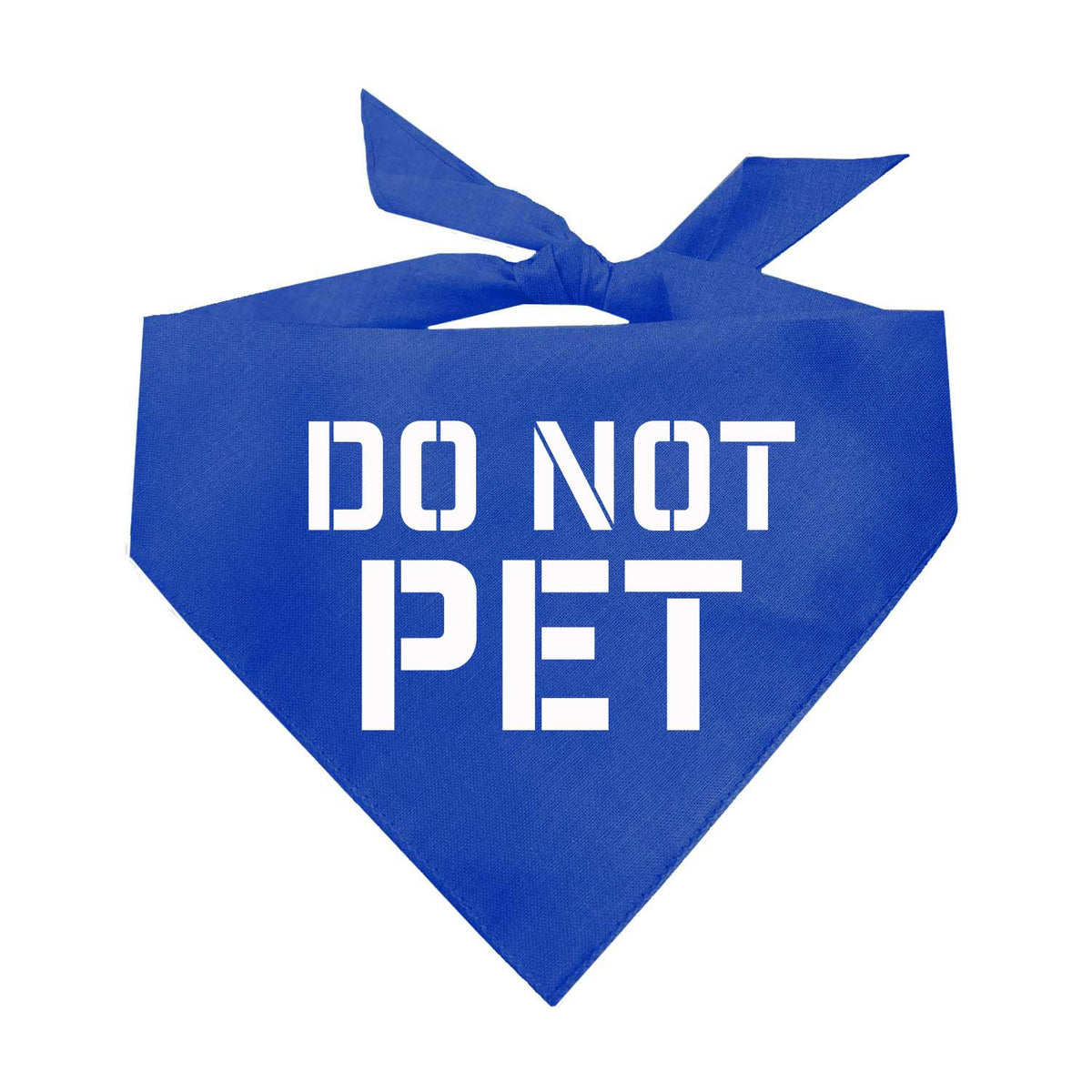 Do Not Pet Triangle Dog Bandana