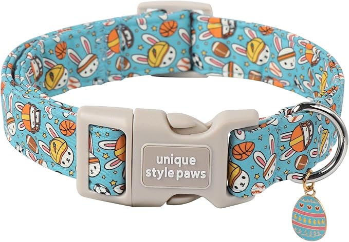 Unique style paws Dog Collar Metal Buckle Collar for Autumn Winter Christmas for Small Medium Large Boys Girls Dogs — S