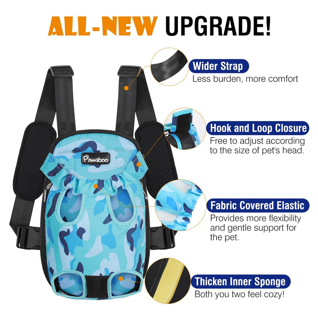 Pawaboo Pet Front Carrier Backpack for Small Medium Dogs