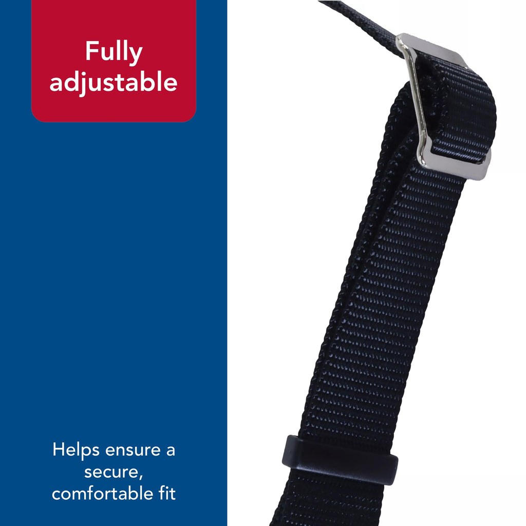 Coastal Pet - Check-Choke - Adjustable Check Training Collar for Dogs, Black, 3/4" x 14"-20"