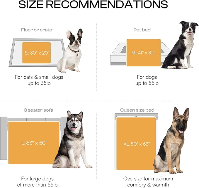 Luciphia Waterproof Pet Blanket for Medium Large Dogs Soft Cat Sherpa Calming Thick Cover Leakproof Cozy Puppy Sofa Bed Car Couch Protector(Beige,30x20 inches)