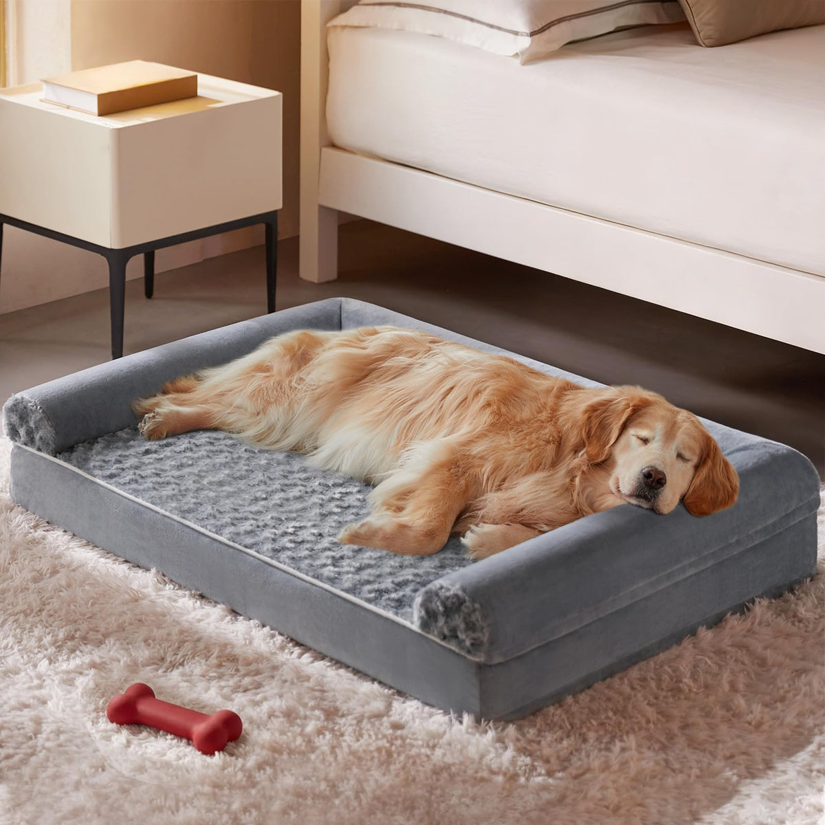 BFPETHOME Orthopedic Washable XLarge Dog Bed for Senior Dog Cozy Sleep