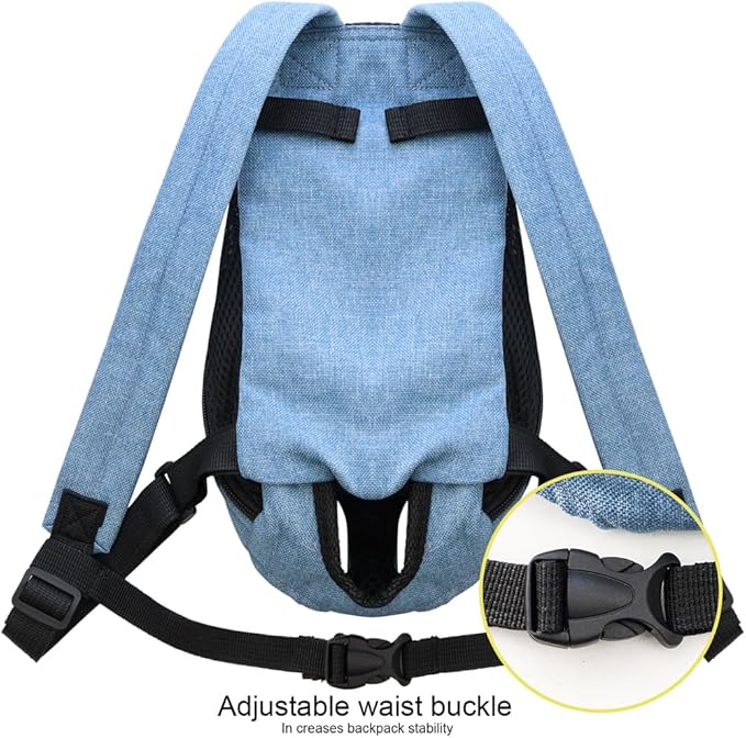 NAIHOD Pet Carrier Backpack, Adjustable Backpack Legs Out Easy-fit Chest Carrier for Medium Dogs Cats Puppies