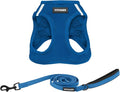 Best Pet Supplies Voyager Step-in Air All Weather Mesh Harness and Reflective Dog 5 ft Leash Combo with Neoprene Handle, for Small, Medium and Large Breed Puppies - Set (Royal Blue), XS