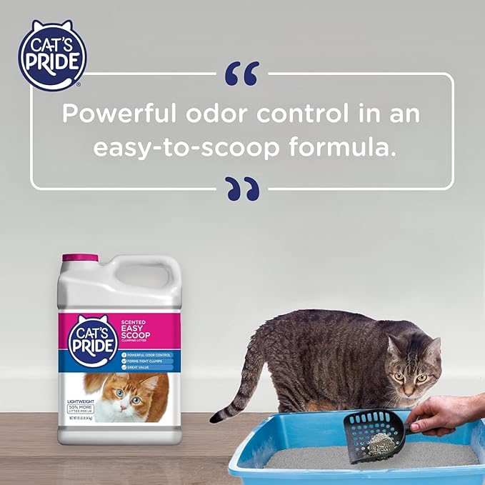 Cat's Pride Easy Scoop Flushable Lightweight Scented Clumping Litter 10lb