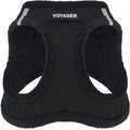 Voyager Step-in Plush Dog Vest Harness -Black Plush, X-Large