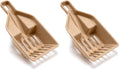Kitty Sift FiberScoop Disposable Litter Scoop, Plastic-Free & Sustainable - Natural, One Size (Pack of 2)