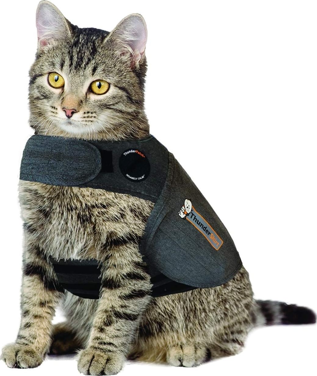 Thundershirt Classic Cat Anxiety Jacket, Heather Gray, Medium (9 to 13 lbs), THU-009