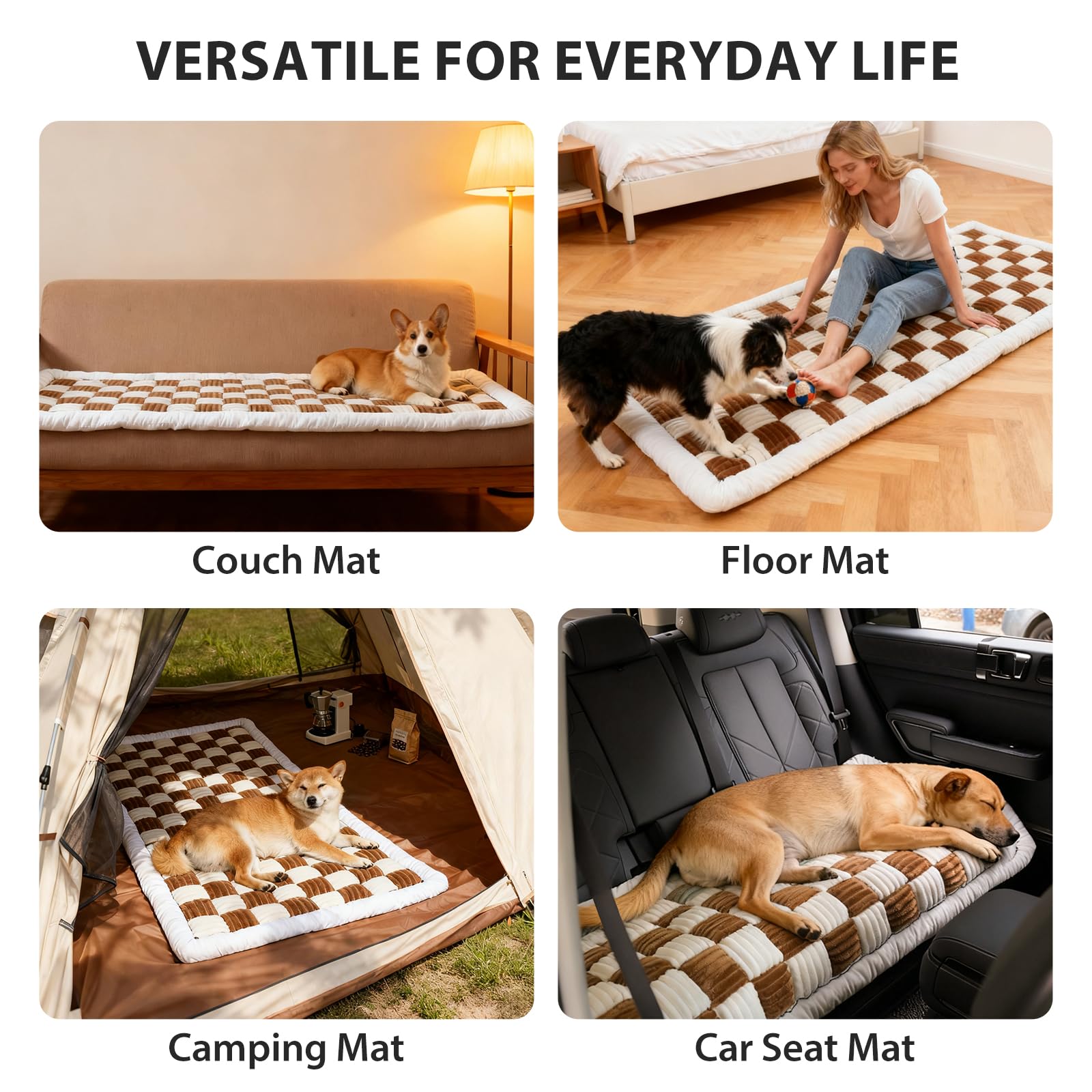 AMTARP Dog Couch Cover Protector, Dog Couch Coves for Sofa, Couch Cushion for Dogs Washable, Pet Mat Bed Couch Covers for Large Dogs