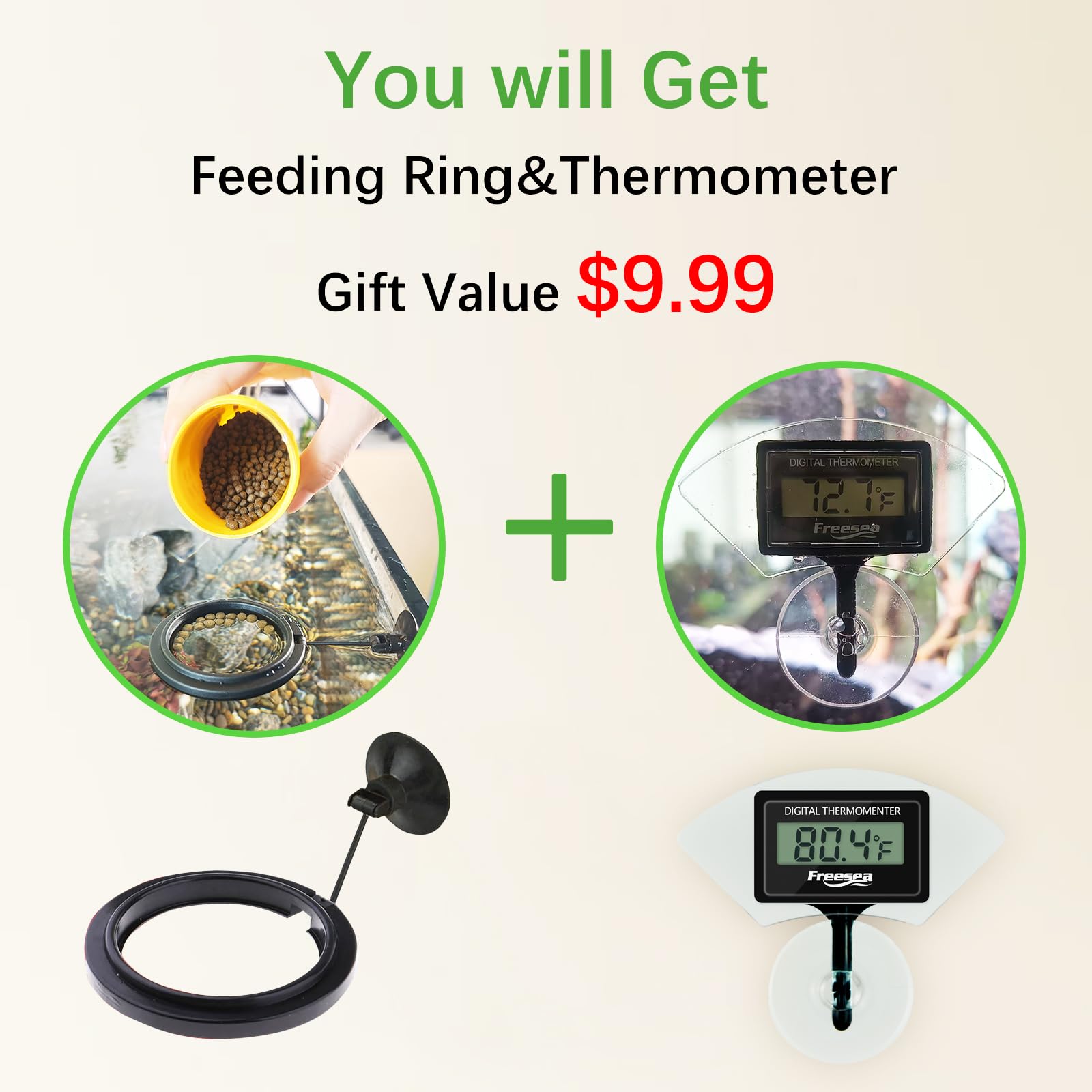 FREESEA Automatic Fish Feeder for Aquarium: 200ml Vacation Dispenser