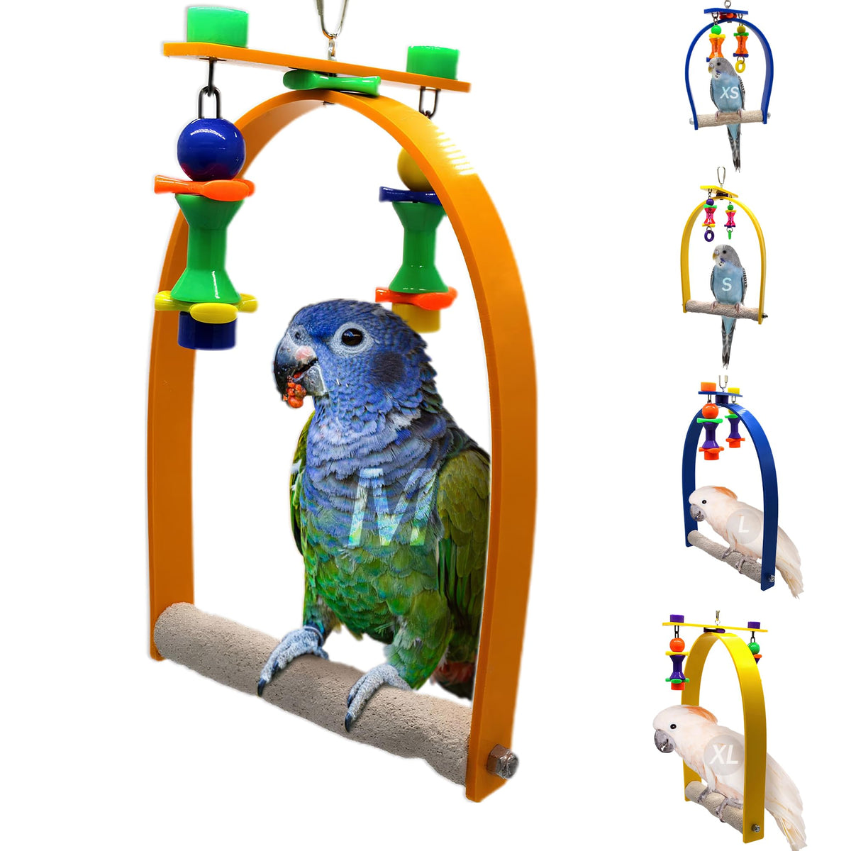 Sweet Feet and Beak Whirly Bird Swing, Medium Indoor Pedicure Perch