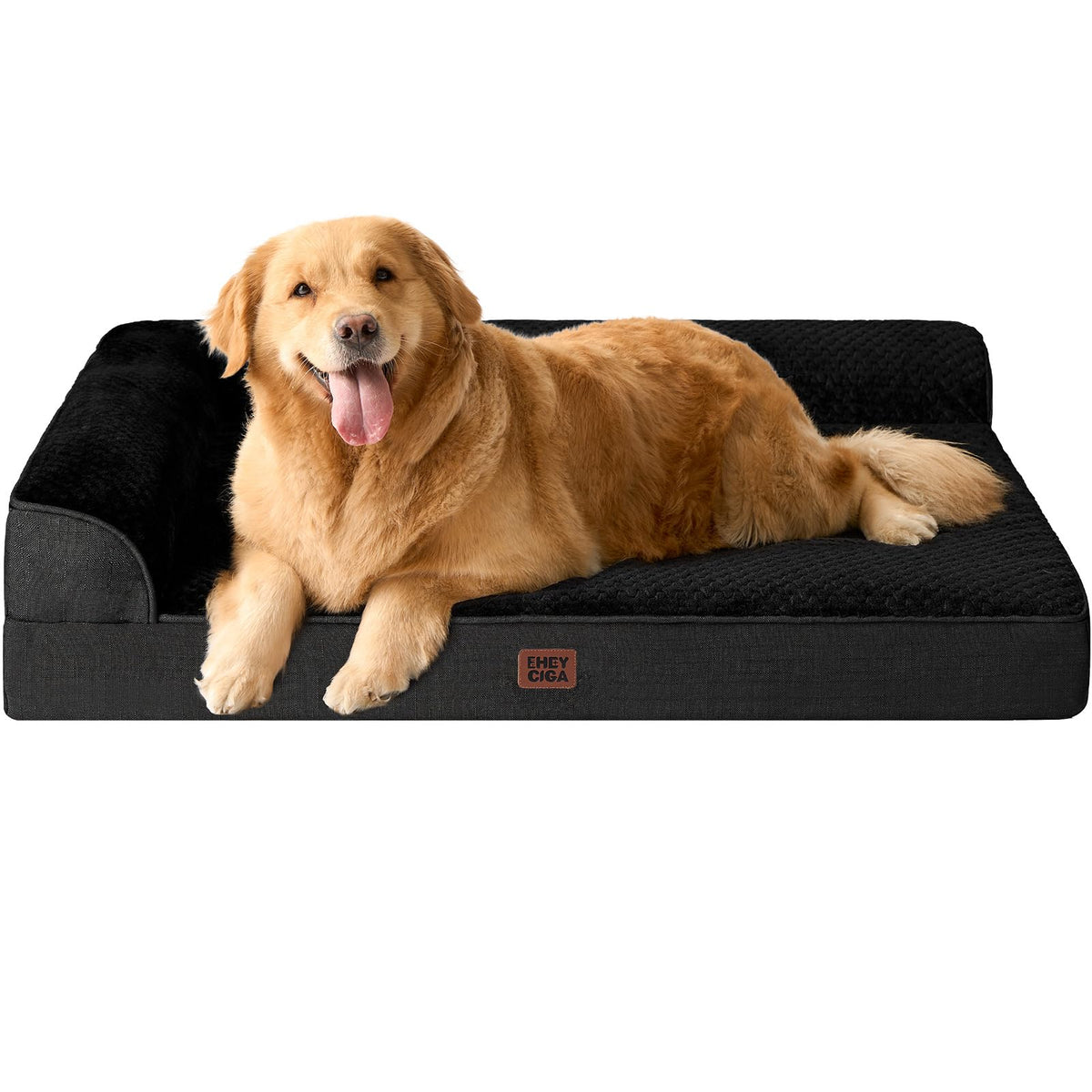 EHEYCIGA Orthopedic Dog Bed Medium Size, Memory Foam Dog Bed, Navy Blue